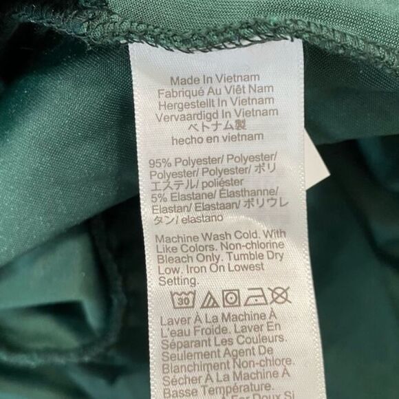 Women’s J. Crew Old Forest Green Velvet Sleeveless Midi Dress Size 4 / NWOT - Picture 8 of 8